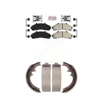 Front Rear Semi-Metallic Disc Brake Pads Kit For Ford Ranger Mazda B4000 B3000 B2300 KNN-100266