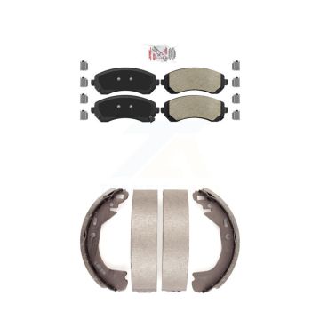 Front Rear Semi-Metallic Disc Brake Pads Kit For Pontiac Montana Chevrolet Venture AWD KNN-100275