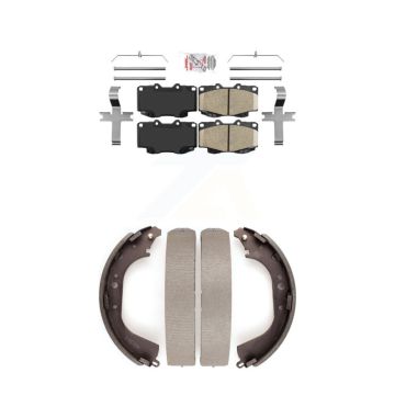 Front Rear Ceramic Disc Brake Pads Kit For 2000-2002 Toyota Tacoma With 6 Lug Wheels KNN-100292