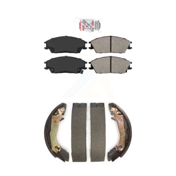 Front Rear Semi-Metallic Disc Brake Pads Kit For Hyundai Accent Excel Scoupe Mitsubishi KNN-100293