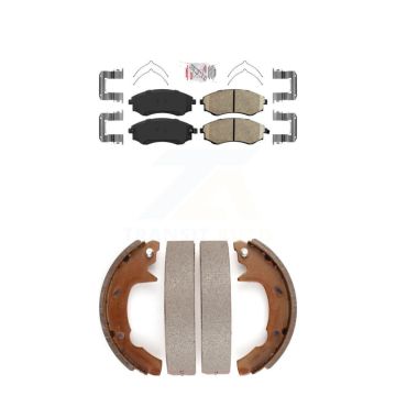 Front Rear Ceramic Disc Brake Pads Kit For 1991-1993 Hyundai Sonata KNN-100295