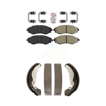 Front Rear Semi-Metallic Disc Brake Pads Kit For Chevrolet Aveo Pontiac Aveo5 Wave Spark KNN-100297