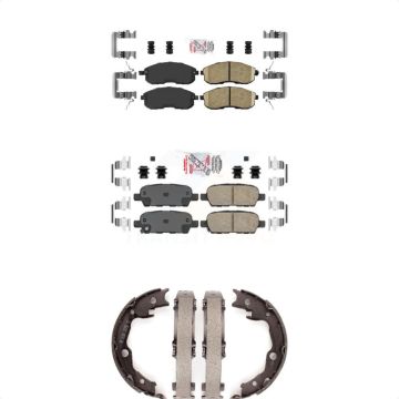 Front Rear Ceramic Disc Brake Pads Kit For 2007-2012 Nissan Sentra SE-R KNN-100299