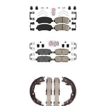 Front Rear Ceramic Disc Brake Pads Kit For 2007-2012 Nissan Sentra SE-R Spec V KNN-100300