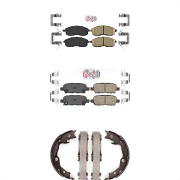 Front Rear Ceramic Disc Brake Pads Kit For 2007-2012 Nissan Sentra SE-R KNN-100302