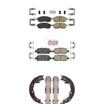 Front Rear Ceramic Disc Brake Pads Kit For 2007-2012 Nissan Sentra SE-R KNN-100303