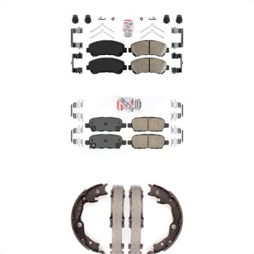 Front Rear Ceramic Disc Brake Pads Kit For 2007-2012 Nissan Sentra SE-R Spec V KNN-100304