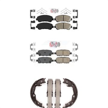 Front Rear Ceramic Disc Brake Pads Kit For 2007-2012 Nissan Sentra SE-R Spec V KNN-100305