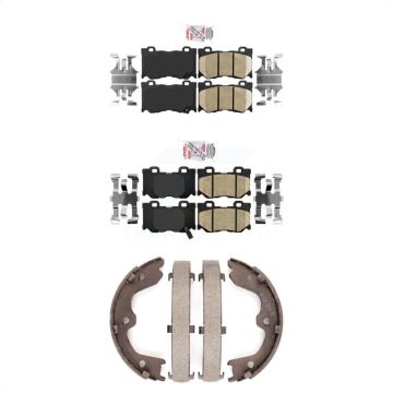 Front Rear Ceramic Disc Brake Pads Kit For 2008-2013 INFINITI G37 With Brembo Brakes KNN-100308