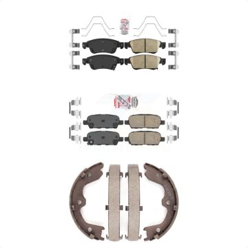 Front Rear Ceramic Disc Brake Pads Kit For INFINITI G37 G35 Q60 KNN-100309