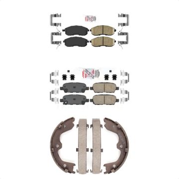 Front Rear Ceramic Disc Brake Pads Kit For 2007-2009 Nissan Altima KNN-100313
