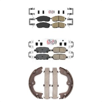 Front Rear Ceramic Disc Brake Pads Kit For 2007-2009 Nissan Altima KNN-100314