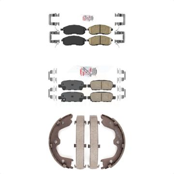 Front Rear Ceramic Disc Brake Pads Kit For 2007-2009 Nissan Altima KNN-100315