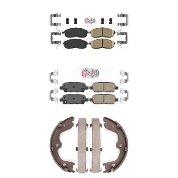 Front Rear Ceramic Disc Brake Pads Kit For 2007-2009 Nissan Altima KNN-100316