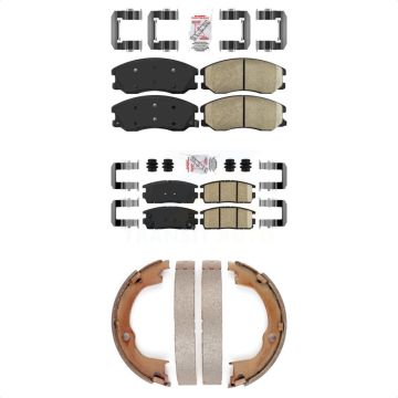 Front Rear Ceramic Disc Brake Pads Kit For Chevrolet Equinox Pontiac Torrent Saturn Vue KNN-100332