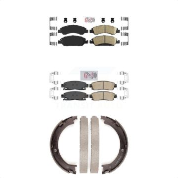Front Rear Ceramic Disc Brake Pads Kit For Cadillac XTS KNN-100342