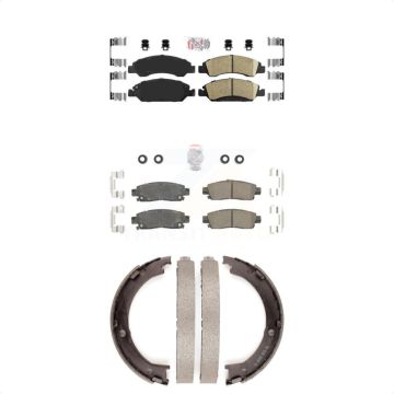 Front Rear Ceramic Disc Brake Pads Kit For Cadillac XTS KNN-100345