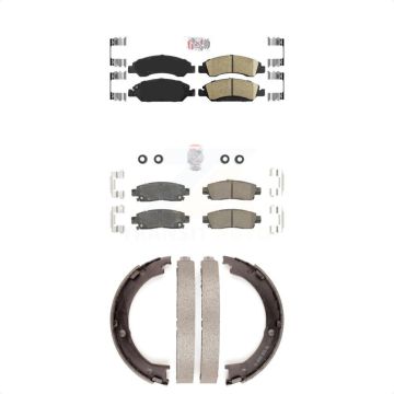 Front Rear Ceramic Disc Brake Pads Kit For Cadillac XTS KNN-100346