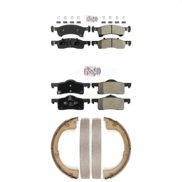 Front Rear Semi-Metallic Disc Brake Pads Kit For Ford Expedition Lincoln Navigator KNN-100359
