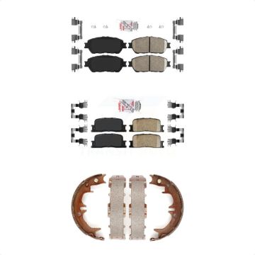 Front Rear Ceramic Disc Brake Pads Kit For Toyota Camry Lexus ES330 ES300 KNN-100363