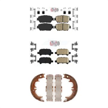 Front Rear Ceramic Disc Brake Pads Kit For Toyota Camry Vehicles Manufactured In USA KNN-100368