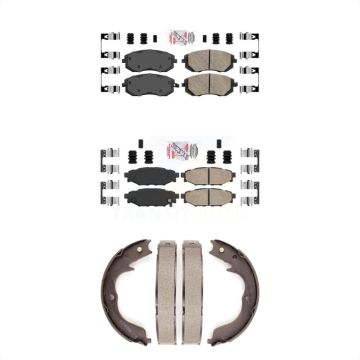 Front Rear Ceramic Disc Brake Pads Kit For Subaru Outback Forester Impreza Legacy KNN-100374