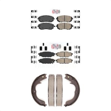 Front Rear Ceramic Disc Brake Pads Kit For Subaru Outback Forester Impreza Legacy KNN-100375