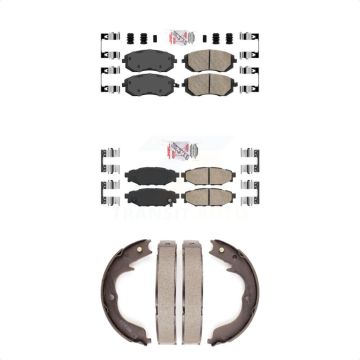 Front Rear Ceramic Disc Brake Pads Kit For Subaru Outback Forester Impreza Legacy KNN-100376