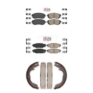 Front Rear Ceramic Disc Brake Pads Kit For Subaru Outback Forester Impreza Legacy KNN-100377