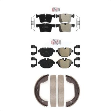 Front Rear Semi-Metallic Disc Brake Pads Kit For 2011 BMW X3 xDrive28i KNN-100380