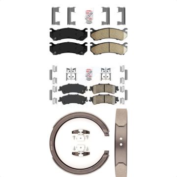 Front Rear Ceramic Disc Brake Pads Kit For Chevrolet GMC Silverado 1500 Sierra Classic XL KNN-100387