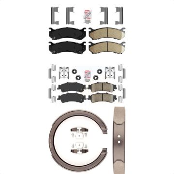 Front Rear Ceramic Disc Brake Pads Kit For Chevrolet GMC Silverado 1500 Sierra Classic XL KNN-100389