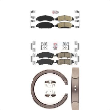 Front Rear Ceramic Disc Brake Pads Kit For Chevrolet GMC Silverado 1500 Sierra Classic KNN-100395