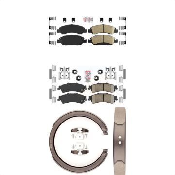 Front Rear Ceramic Disc Brake Pads Kit For Chevrolet GMC Silverado 1500 Sierra Classic KNN-100397