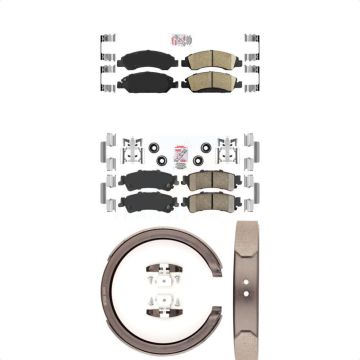 Front Rear Ceramic Disc Brake Pads Kit For Chevrolet GMC Silverado 1500 Sierra Classic KNN-100398