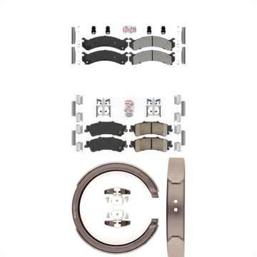 Front Semi-Metallic Rear Ceramic Disc Brake Pads Kit For Cadillac DTS DeVille KNN-100422