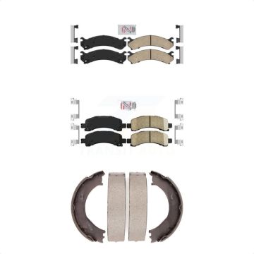 Front Rear Ceramic Disc Brake Pads Kit For Chevrolet GMC Express 2500 3500 Savana KNN-100429