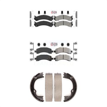 Front Rear Semi-Metallic Disc Brake Pads Kit For Chevrolet GMC Savana 2500 Express 3500 KNN-100436