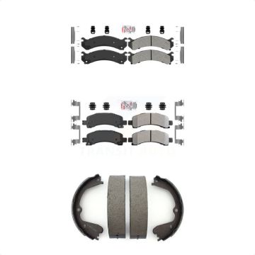 Front Rear Semi-Metallic Disc Brake Pads Kit For GMC Savana 3500 Chevrolet Express 4500 KNN-100442