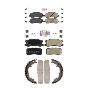 Front Rear Ceramic Disc Brake Pads Kit For Jeep Mitsubishi Patriot Lancer Compass Sebring KNN-100445