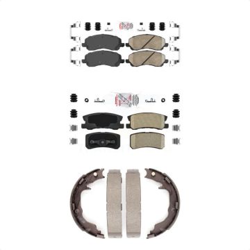 Front Rear Ceramic Disc Brake Pads Kit For Jeep Mitsubishi Patriot Lancer Compass Sebring KNN-100446