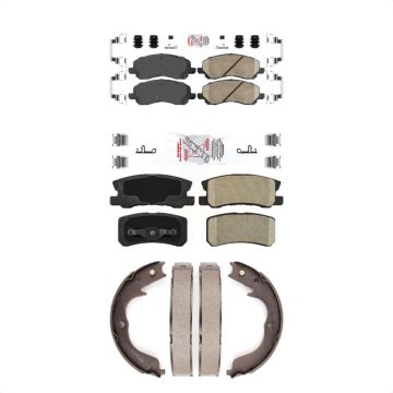 Front Rear Ceramic Disc Brake Pads Kit For Mitsubishi Outlander With 7 Passenger Seating KNN-100452