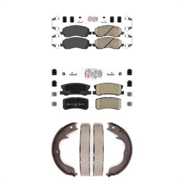 Front Rear Ceramic Disc Brake Pads Kit For Mitsubishi Outlander With 7 Passenger Seating KNN-100454