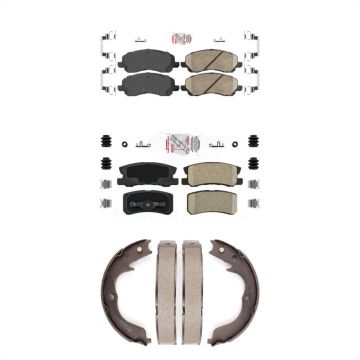 Front Rear Ceramic Disc Brake Pads Kit For Mitsubishi Outlander With 7 Passenger Seating KNN-100455