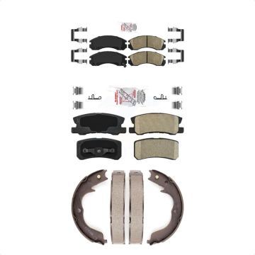 Front Rear Ceramic Disc Brake Pads Kit For Mitsubishi Lancer KNN-100456