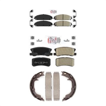 Front Rear Ceramic Disc Brake Pads Kit For 2008-2009 Dodge Caliber SRT-4 KNN-100458