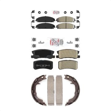 Front Rear Ceramic Disc Brake Pads Kit For 2008-2009 Dodge Caliber SRT-4 KNN-100459