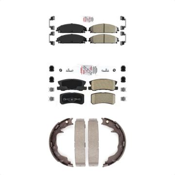 Front Rear Ceramic Disc Brake Pads Kit For 2008-2009 Dodge Caliber SRT-4 KNN-100460
