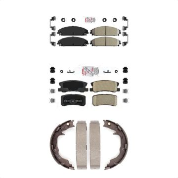 Front Rear Ceramic Disc Brake Pads Kit For 2008-2009 Dodge Caliber SRT-4 KNN-100461