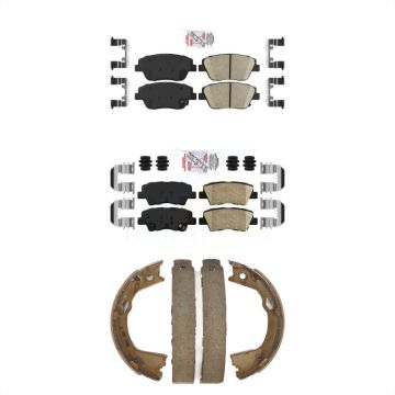 Front Rear Ceramic Disc Brake Pads Kit For 2016 Kia Optima With Manual Parking KNN-100472